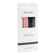 Pink/Navy - Jack Wills - Wills Eco-Friendly Reusable Stainless Steel Straws