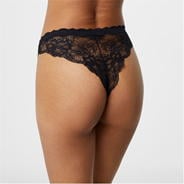 Black - Jack Wills - Lace Brazilian Pants