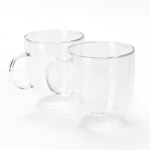 Jack Wills - Double-Walled Glass Mug Set