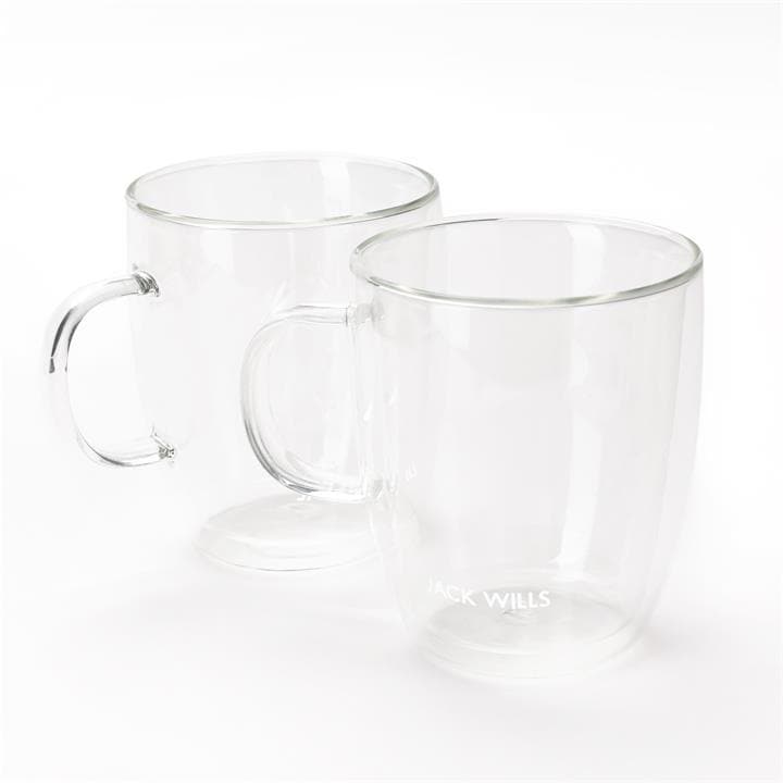 Double-Walled Glass Mug Set